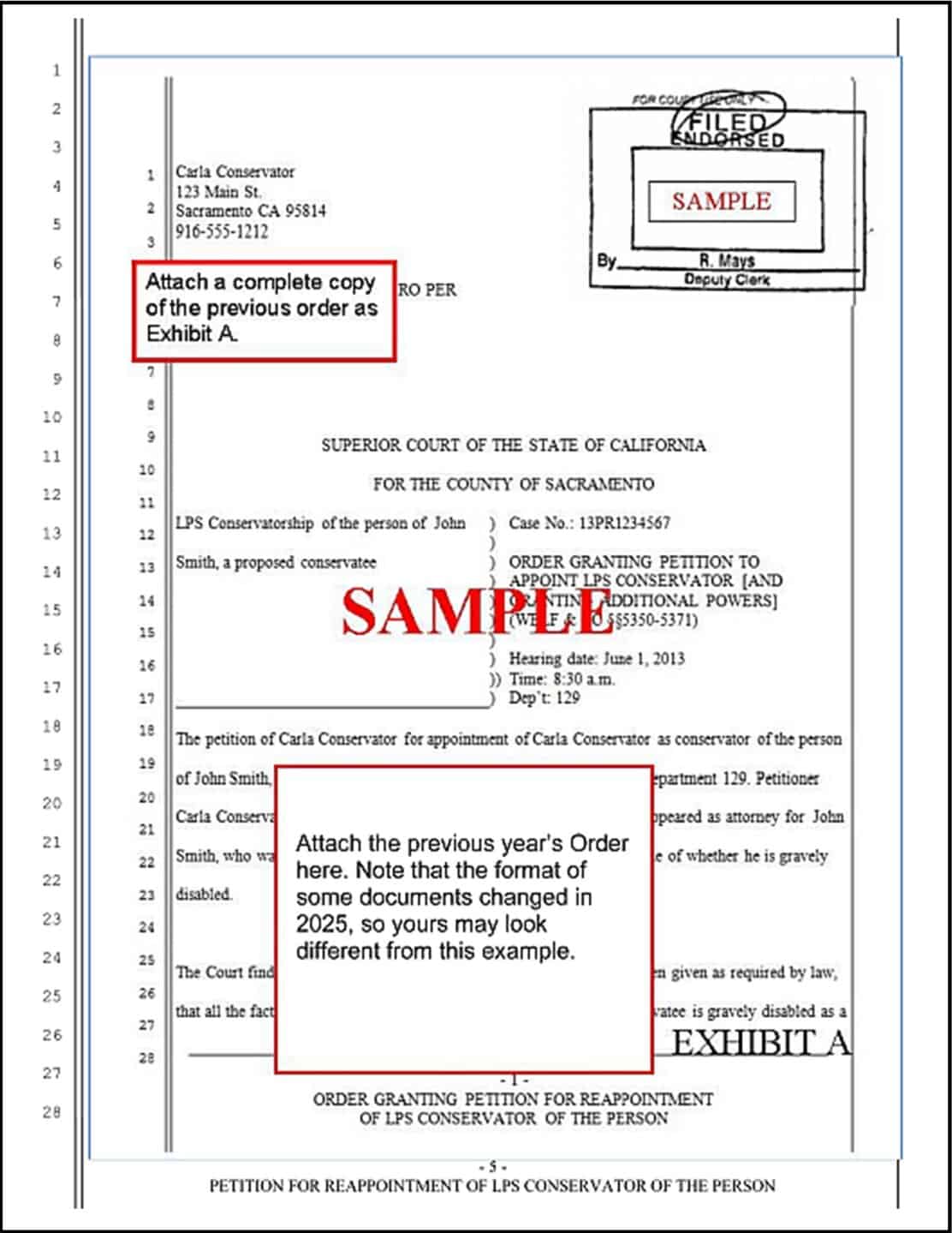 Sample Petition for Reappointoment of LPS Conservator, page 5