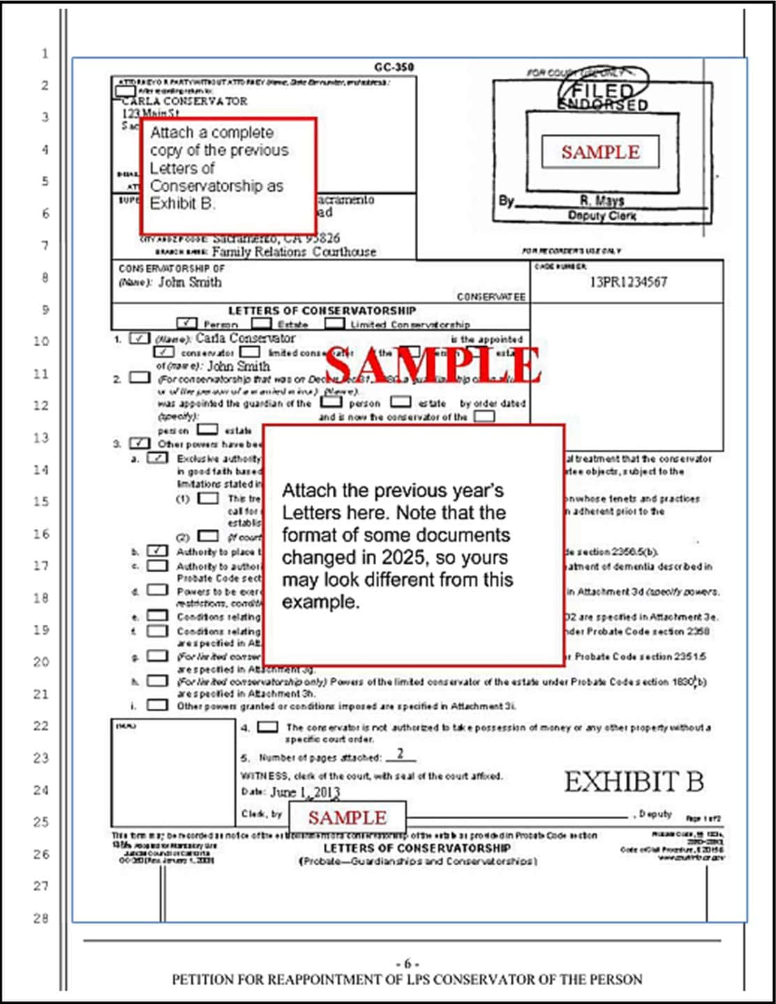 Sample Petition for Reappointoment of LPS Conservator, page 6