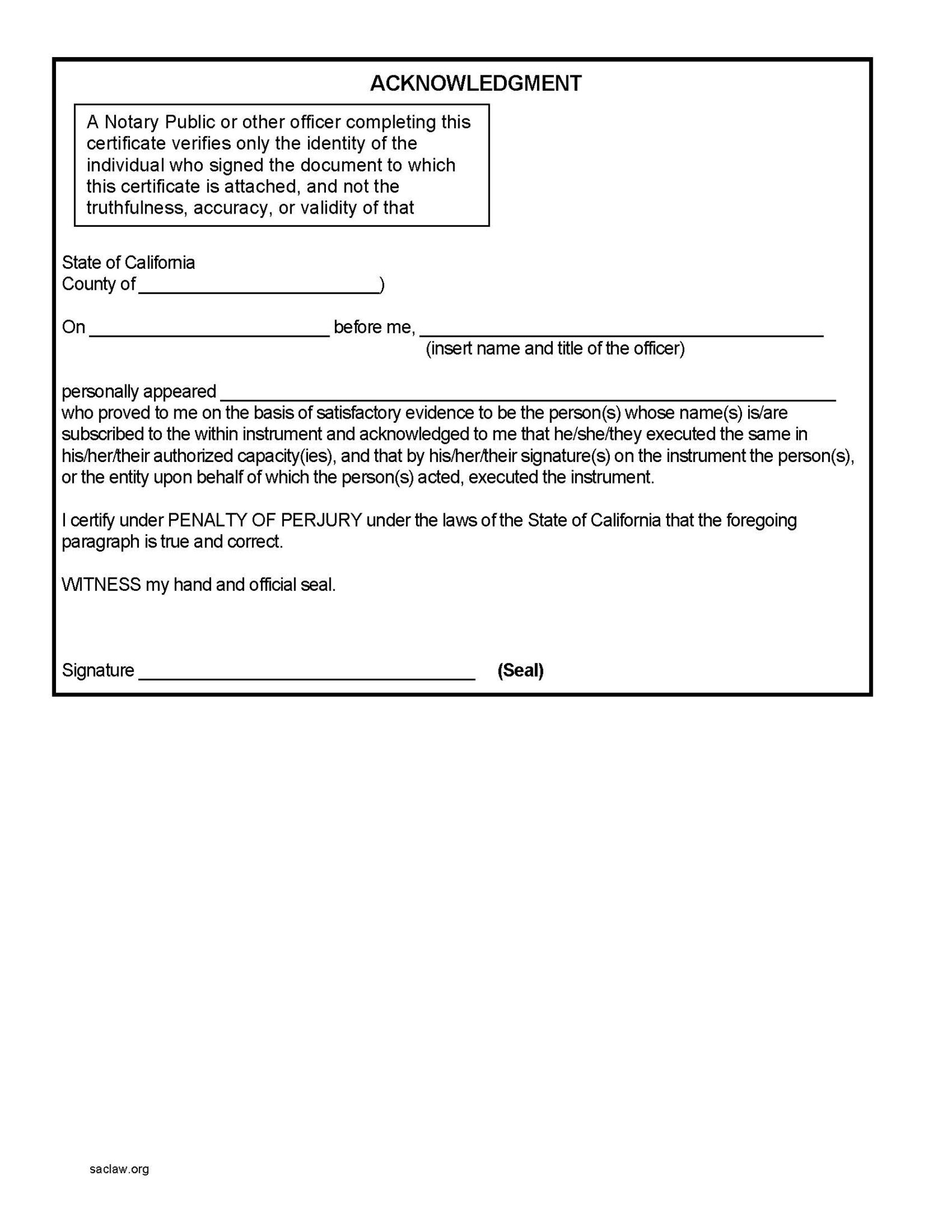 Affidavit for Collection of Personal Property (Small Estate Affidavit ...