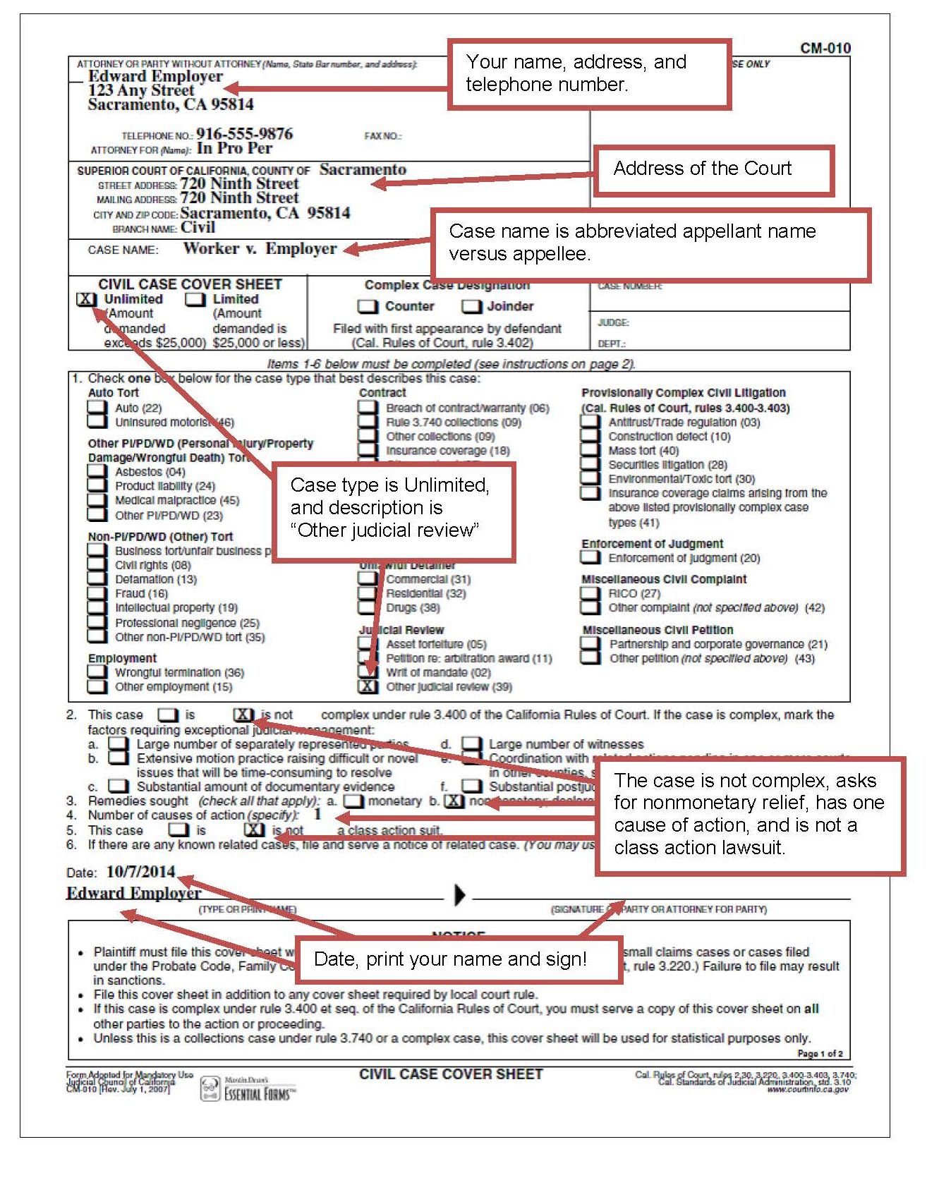 Filing A Notice of Appeal of a Labor Commissioner Decision - Sacramento ...