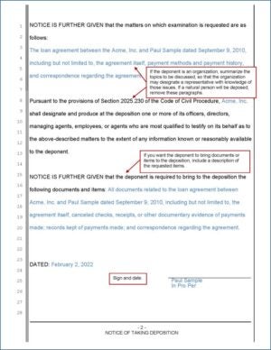 Discovery: Depositions - Sacramento County Public Law Library