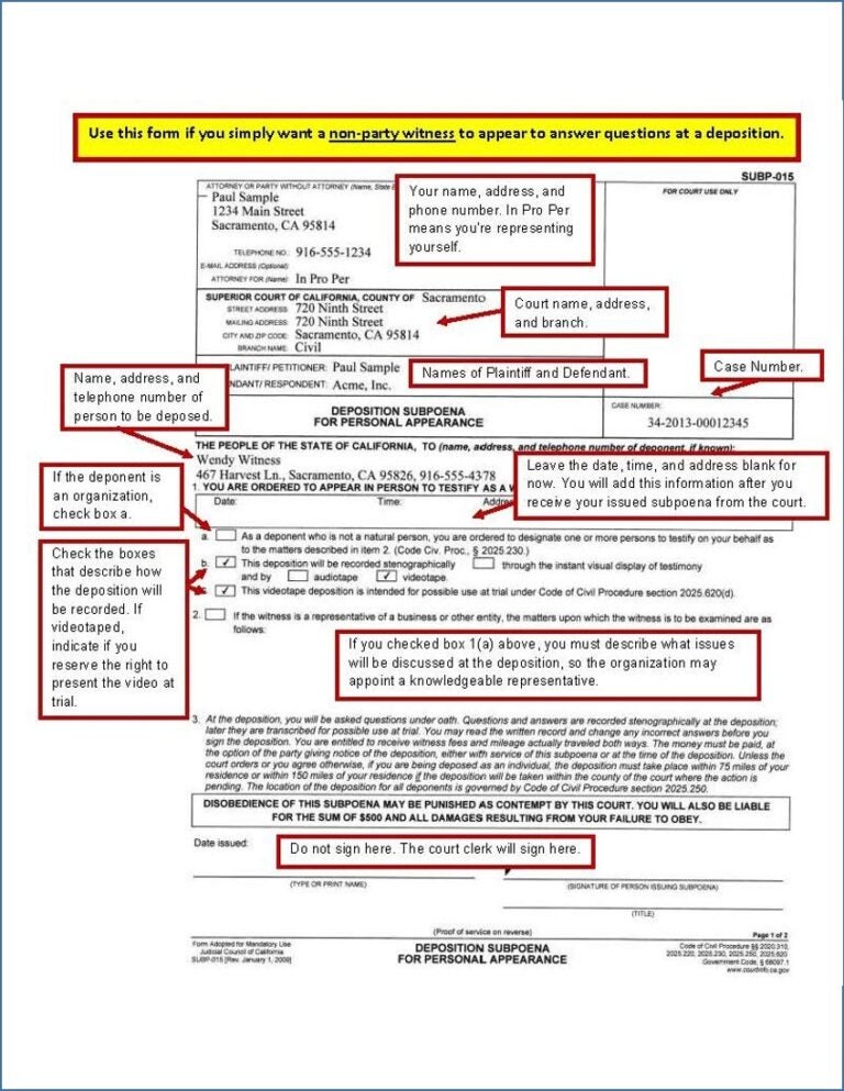 Discovery: Depositions - Sacramento County Public Law Library