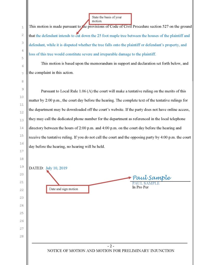 Motion for Preliminary Injunction (page 2)