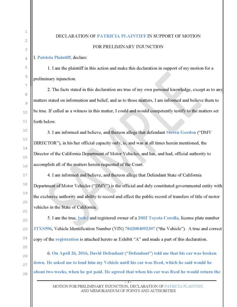 Motion for Preliminary Injunction (page 6)