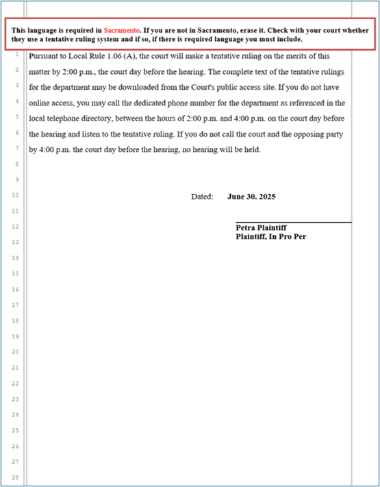 Sample motion (page 2 of 4)