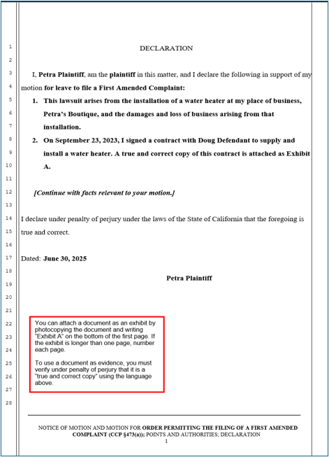 Sample motion (page 4 of 4)