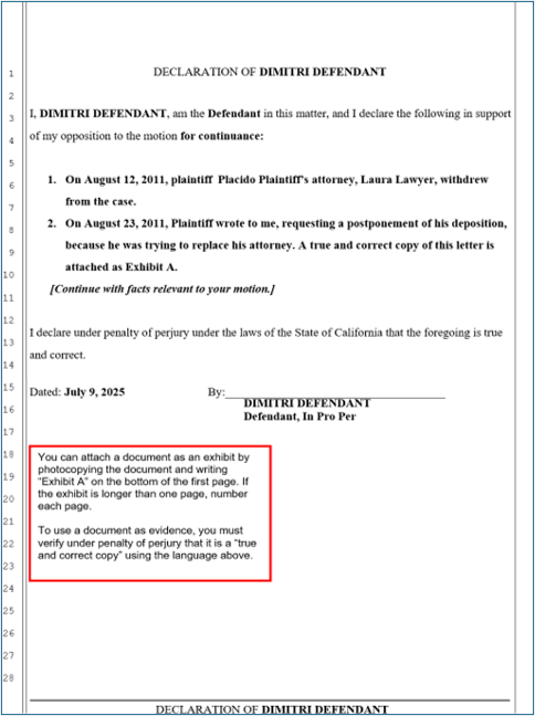 Sample opposition or reply (page 2 of 2)