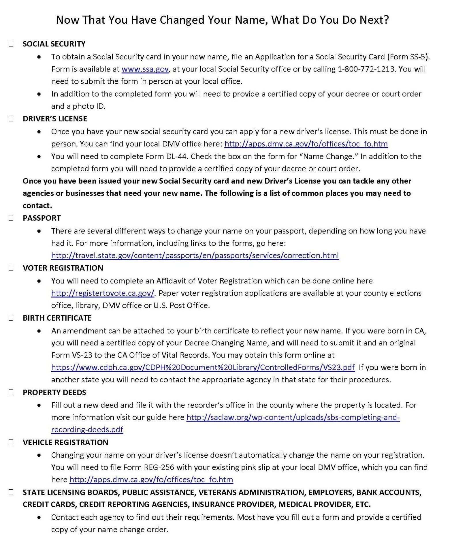 Understanding the Name Change Process in Sacramento Sacramento County